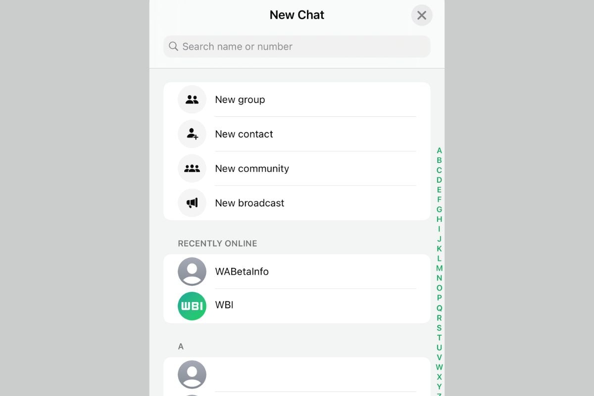 whatsapp yakın zamanda çevrimiçi WhatsApp Son zamanlarda çevrimiçi listesi