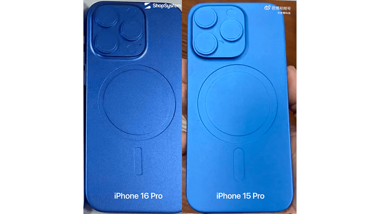 iPhone 15 Pro ve 16 Pro'nun şekilleri karşılaştırması
