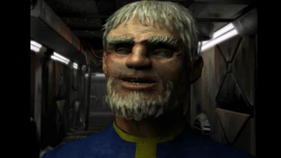 Vault 13'ün gözetmeni, kısa beyaz saçlı ve dağınık sakallı, yaşlı bir adam.