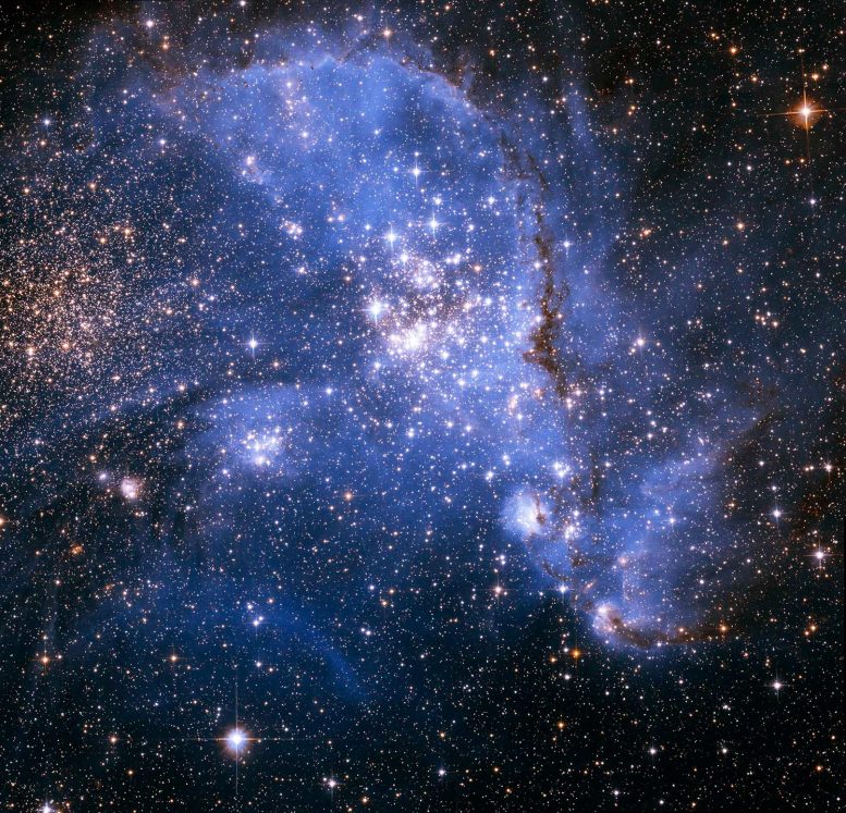 NGC 346 Yıldızının Uzaysal Dağılımı