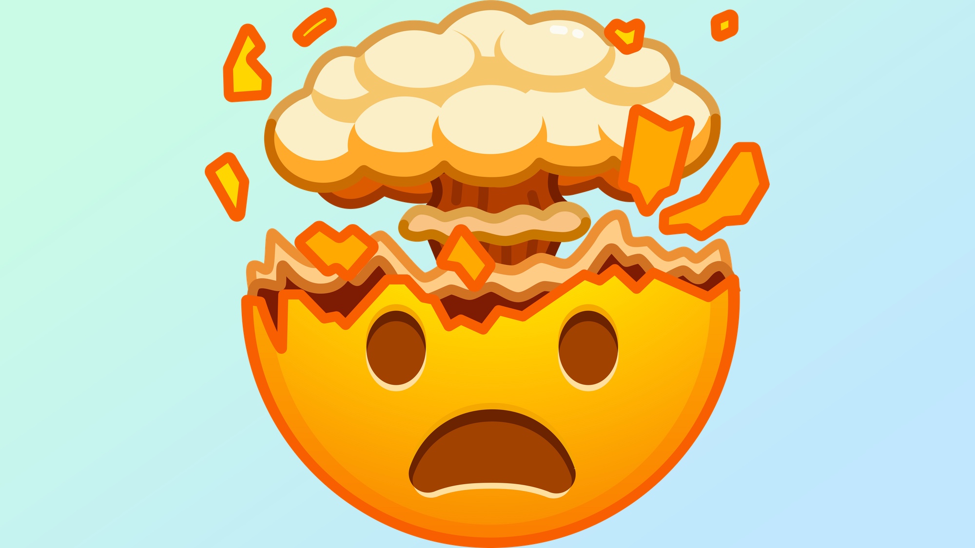 Shutterstock kafa patlayan emoji