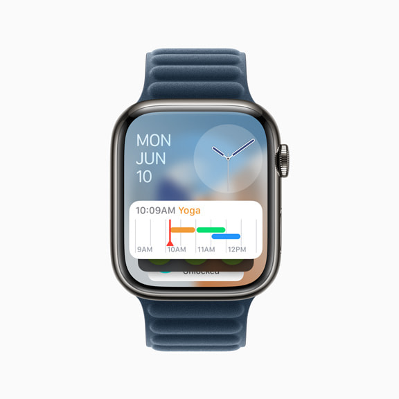 watchOS 11 Smart Stack'in bir görüntüsü