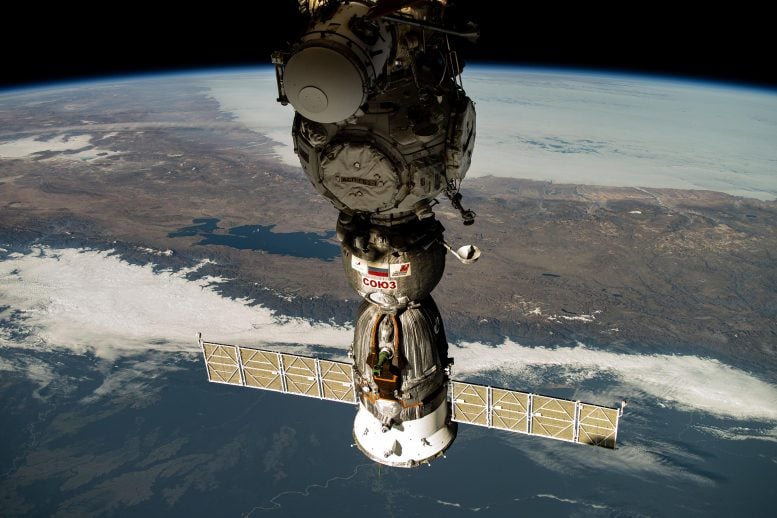 Soyuz MS-25 Mürettebat Gemisi Güney Amerika Üzerinde