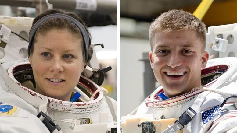 NASA Astronotları Tracy C. Dyson ve Matthew Dominick