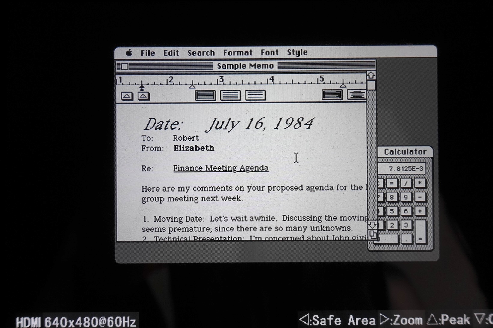Raspberry Pi Pico'da Macintosh 128K'yı taklit etmeye yönelik ilk çalışmalar