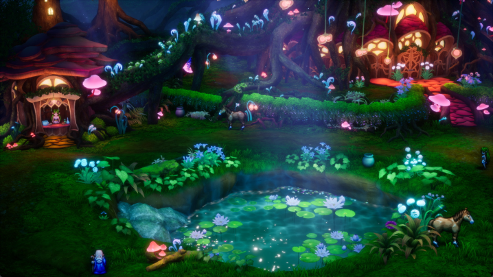 Dragon Quest HD-2D Remake'te çimenli bir ortam beliriyor.