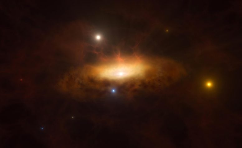 Galaxy SDSS1335+0728 Aydınlanıyor