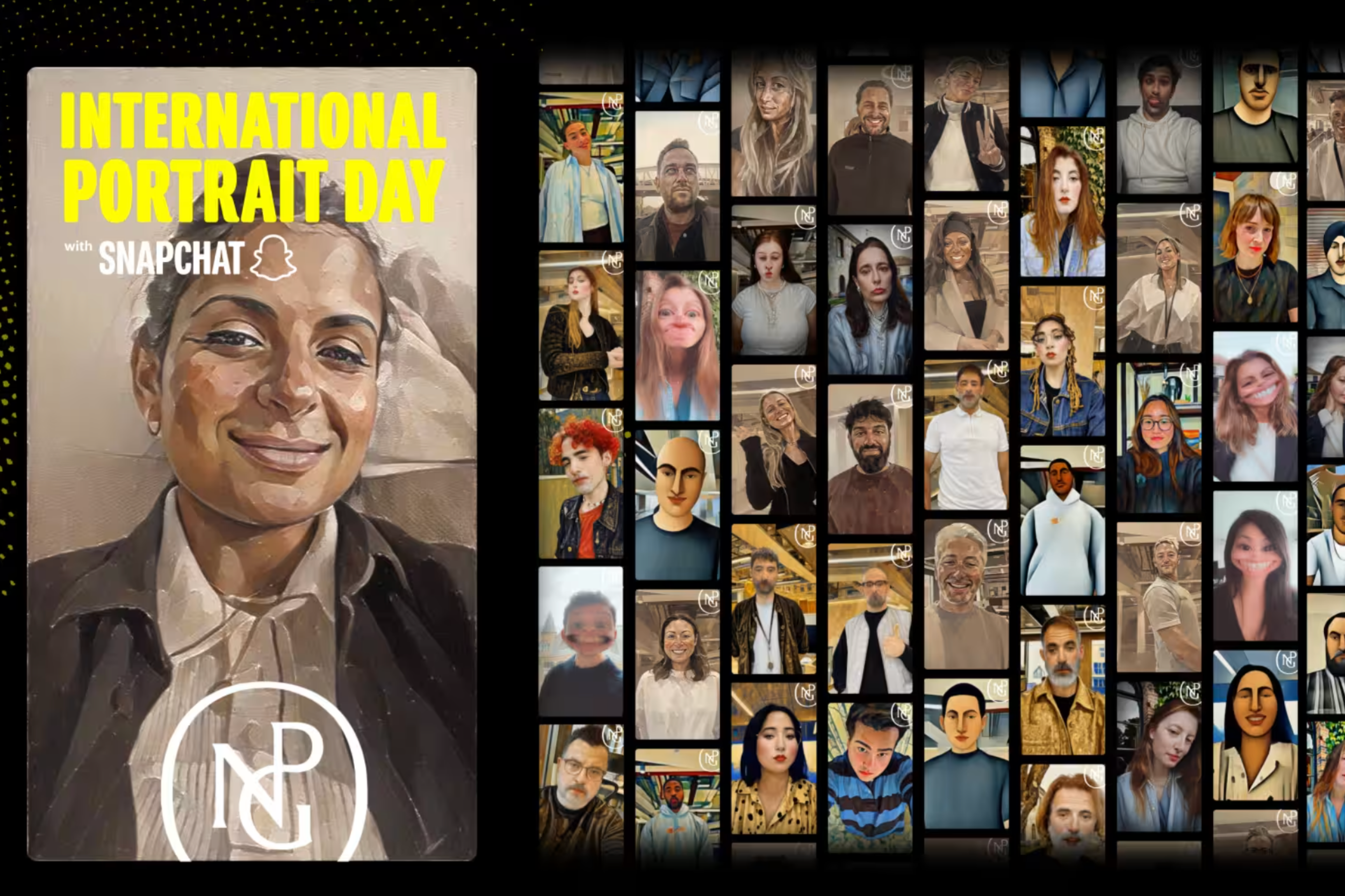 Snapchat, ikonik portre tarzlarından ilham alan Lensler yaratmak için Londra Ulusal Portre Galerisi ile iş birliği yaptı |  Resim kredisi - Snap - Yapay zeka AR ile buluşuyor: Snapchat yeni nesil lensler için güçlü araçları tanıtıyor