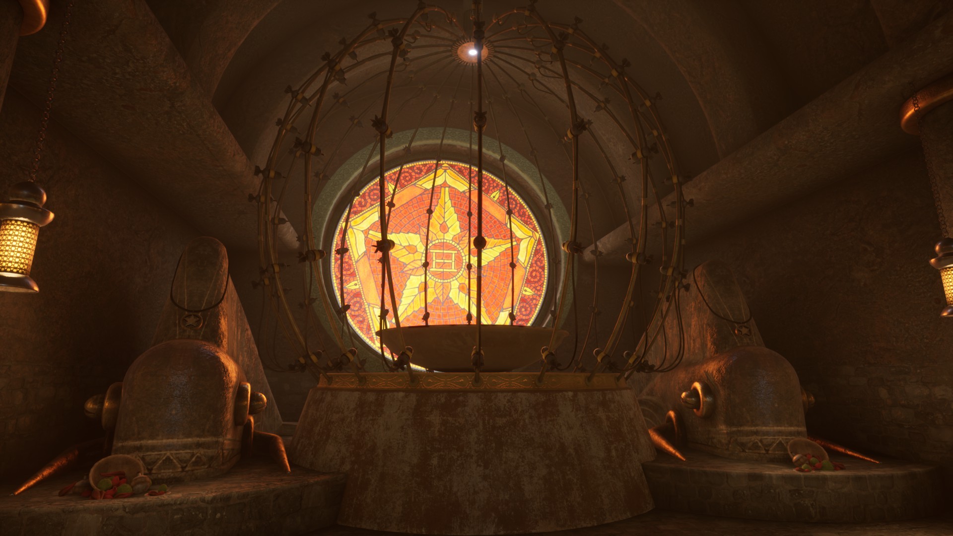 Riven incelemesi: Riven'dan Gehn tapınağındaki sunağın ekran görüntüsü.
