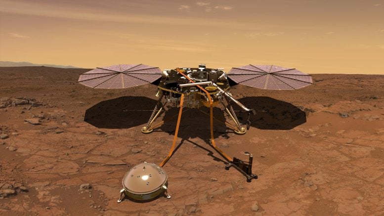 InSight Lander Mars Sanatçısının Yorumunda