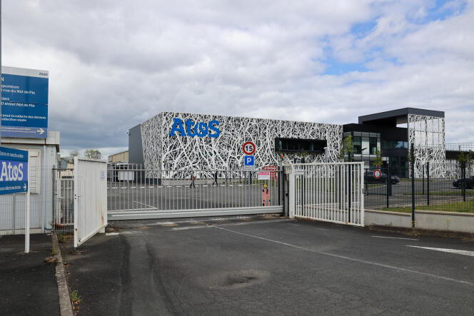 Fransa'nın bilgide iki numaralı şirketi Atos, Nisan 2024'te Angers'te.
