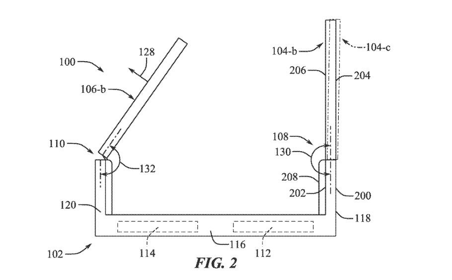 Apple'ın akıllı cam menteşe patent başvurusundan örnek - Apple patent başvurusu iPhone'un halefi hakkındaki söylentileri yeniden canlandırıyor