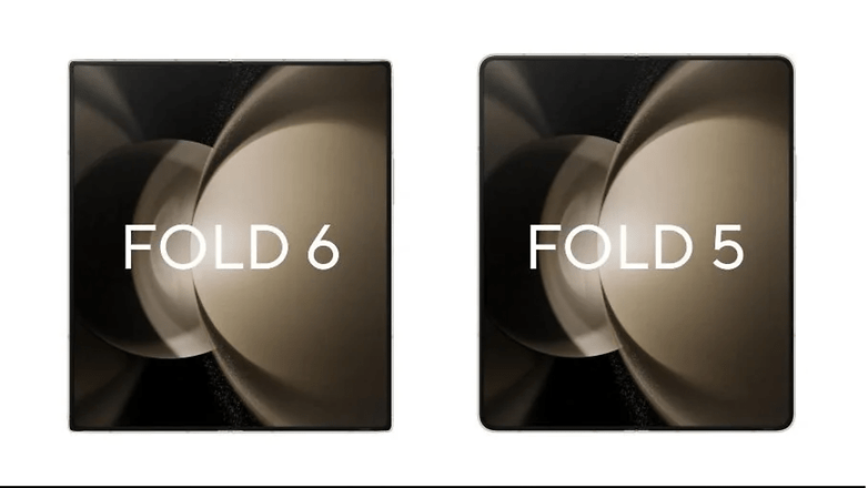 Galaxy Z Fold 6 ve 5 yan yana
