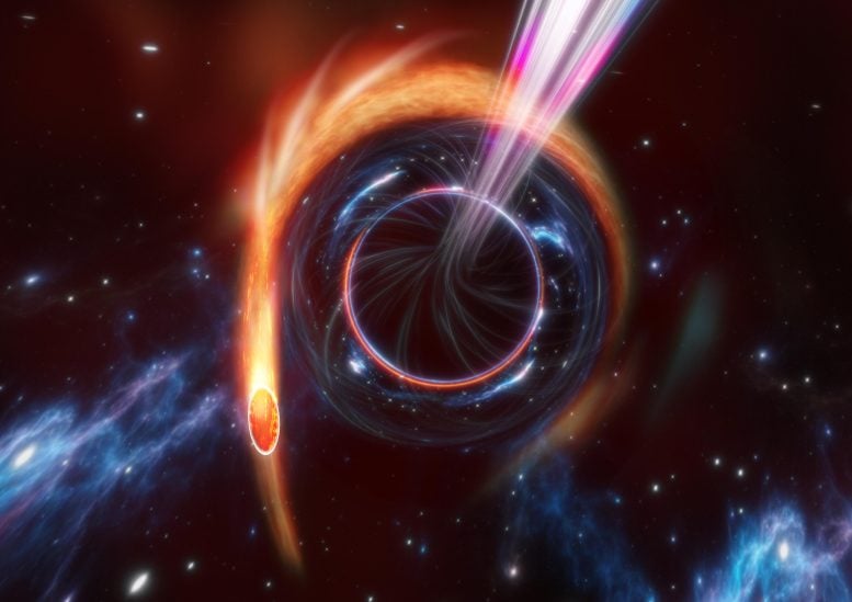 Gökbilimciler İlk Kez Süper Kütleli Bir Kara Deliğin Dönüşünü Ölçmek İçin Yok Edilen Yıldızları Kullanıyor