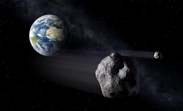 İki Büyük Asteroit Dünya’nın Yanından Sadece 42 Saat Arayla Geçecek