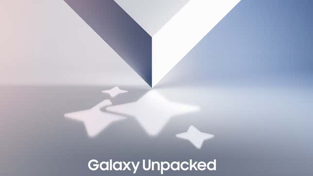 Galaxy Unpacked logosunun bir fotoğrafı 