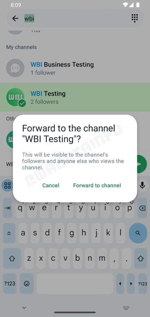 WhatsApp şu anda Kanallar arasında paylaşımı kolaylaştıran bir özelliği test ediyor