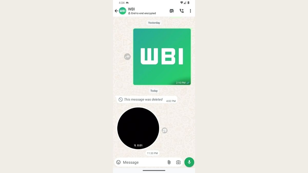 whatsapp beta özelliği WhatsApp'taki Video Notları için Yeni Hızlı Yanıt Kısayolu