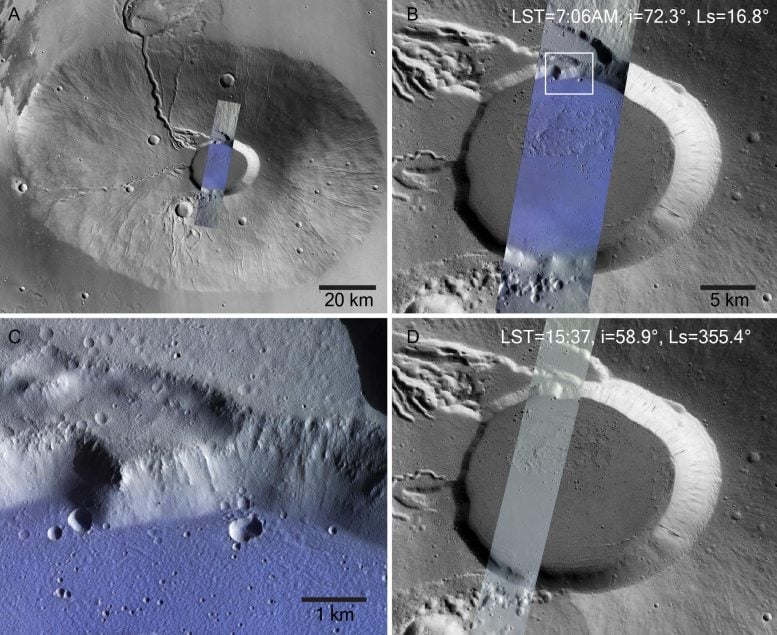 ExoMars, Ceraunius Tholus'ta Don Gözlemliyor