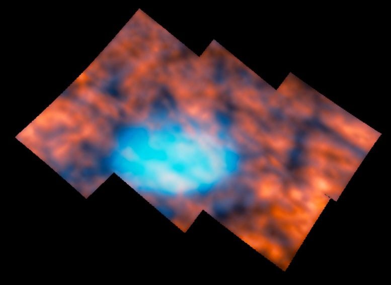 Jüpiter'in Büyük Kırmızı Leke Etrafındaki Atmosferi (Webb NIRSpec Görüntüsü)