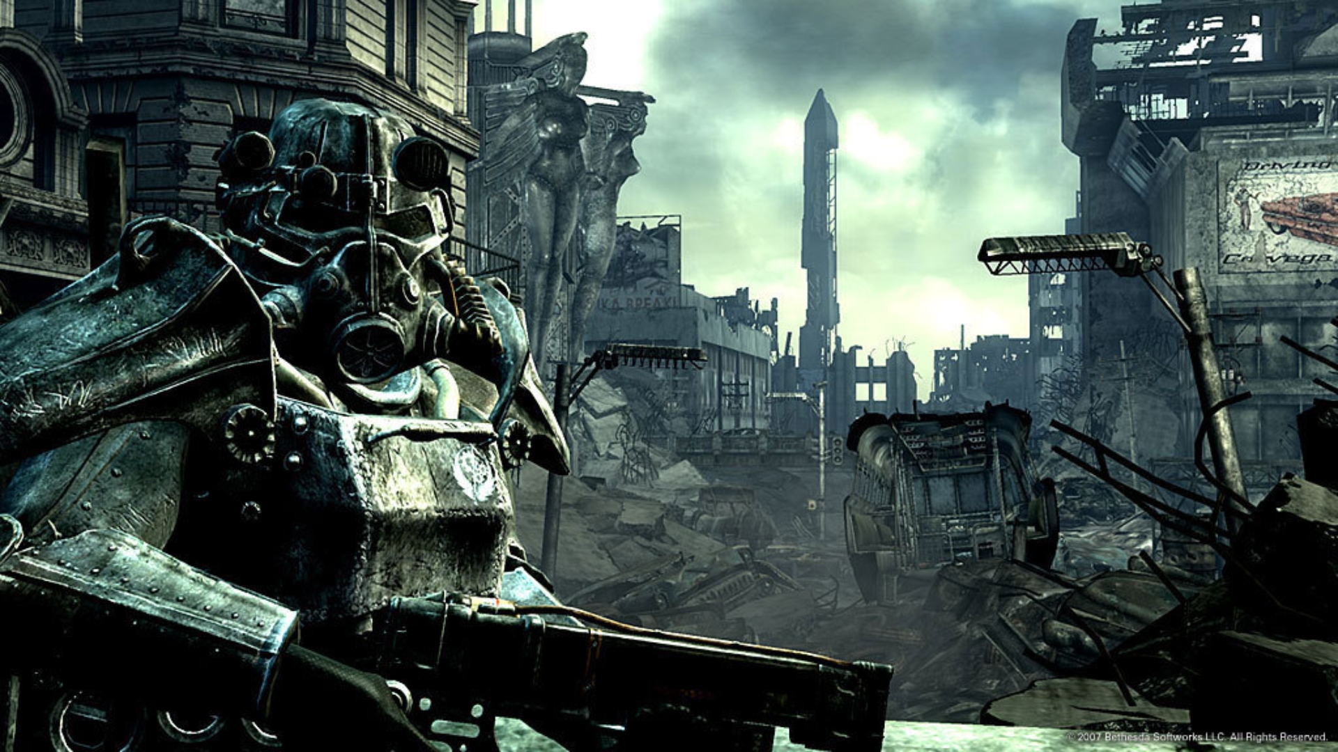 Fallout Vaults: Bethesda RPG Fallout 3'ten ağır zırhlı bir asker