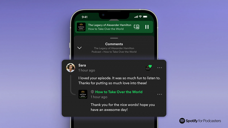 Spotify, podcast'ler için yorum özelliğini başlatıyor