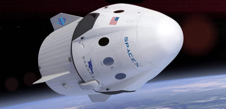 SpaceX Crew Dragon Uzayda