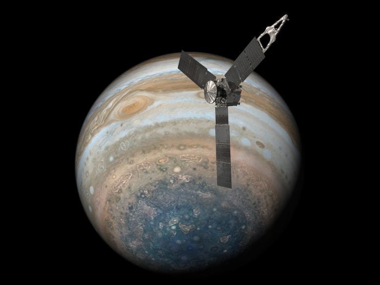 NASA'nın Juno Uzay Aracı Jüpiter'in Üzerinde Uçuyor
