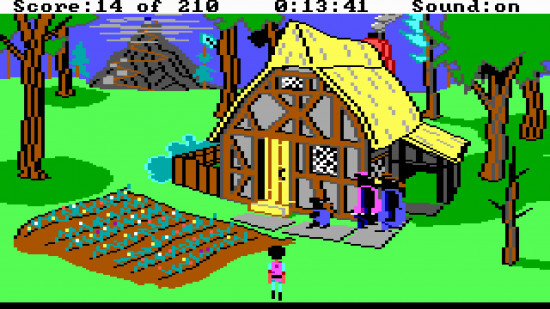 EGA grafikleri: King's Quest 3 oyun ekran görüntüsü
