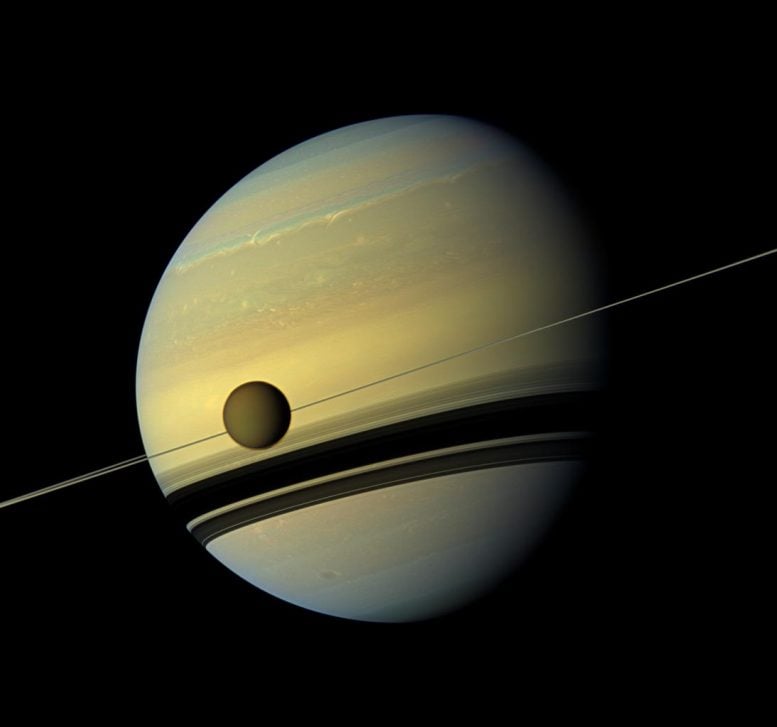 Titan Ayı Satürn'ün Yörüngesinde