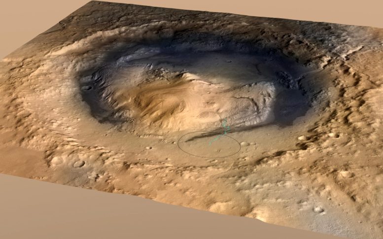 Gale Krateri İçindeki Sharp Dağı, Mars