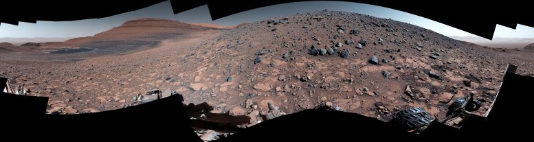 Gediz Vallis Sırtı Curiosity Mars Rover Panoraması