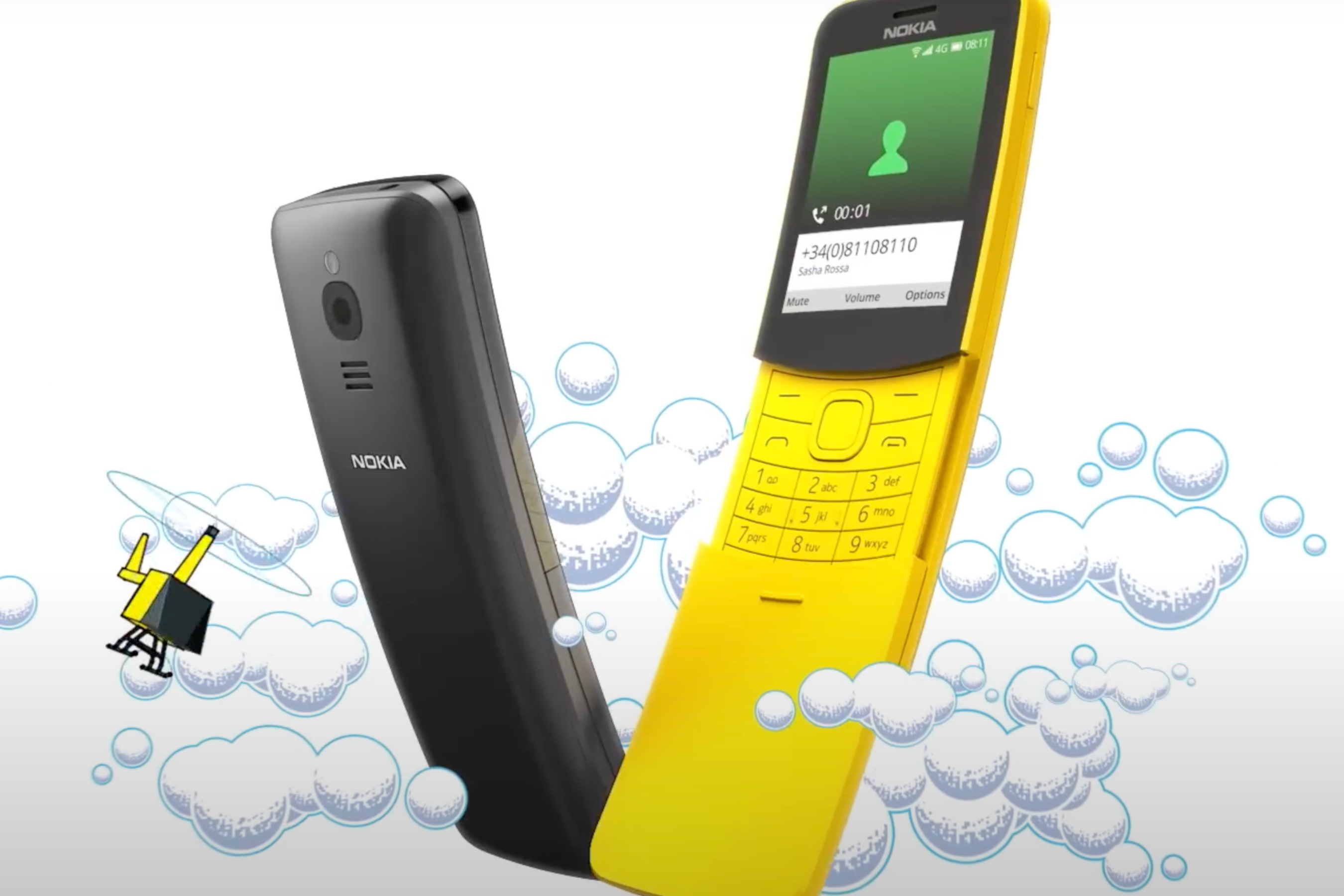 İlginç Nokia 8110 4G'yi hayal edin, ancak daha iyi özellikler ve yeteneklerle donatılmış. | Resim kredisi – Nokia - Sevgili Nokia, ben olsam bu özelliklere sahip aptal bir telefon yapardım