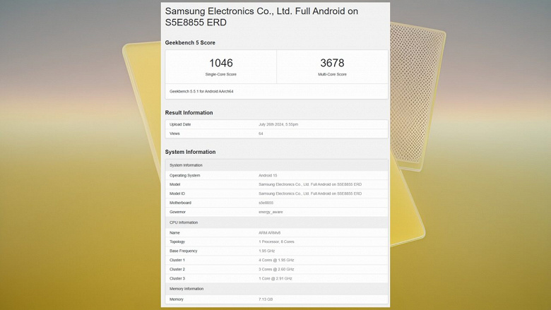 Potansiyel en çok satan Samsung Galaxy A56 için Exynos 1580 SoC test edildi.  Sonuçları Snapdragon 888 düzeyinde gösterir.