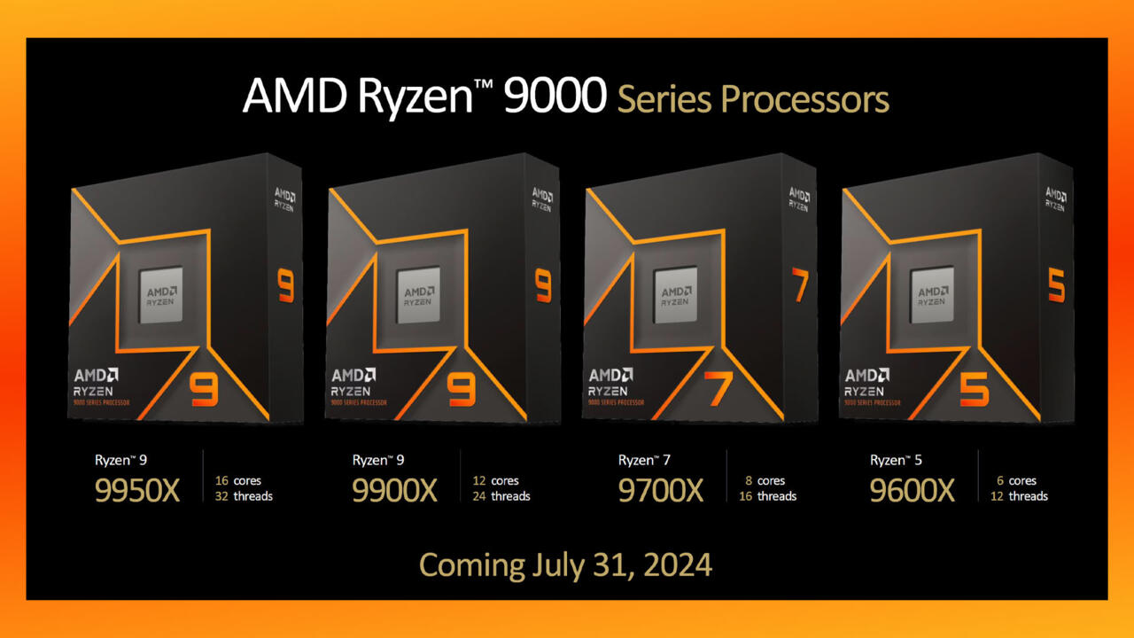 AMD Ryzen 9000 Serisi Ayrıntılı, 31 Temmuz’da Çıkıyor