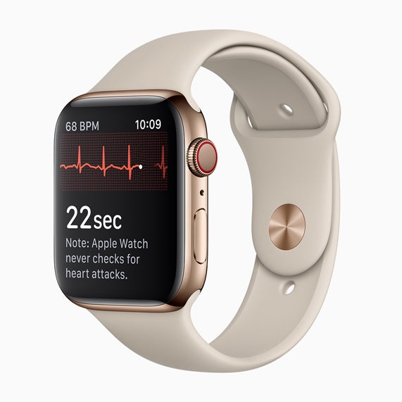 Apple Watch'taki yeniden tasarlanan elektrokardiyogram, AliveCor'un patentlerini ihlal etmiyor. | Görsel kredisi-Apple - Apple Watch'un önemli sağlık özelliği, yeniden tasarlanmasının ardından artık ABD'de ithalat yasağıyla karşı karşıya değil