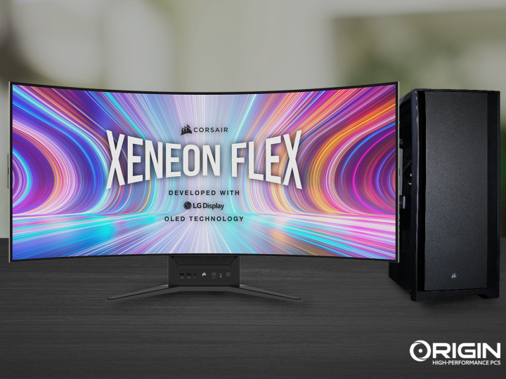Origin yüksek performanslı PC yaşam tarzı görüntüsü Xeneon Flex