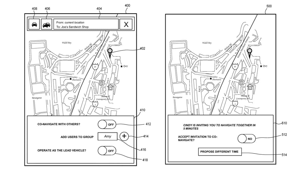 google haritalar patenti 1 Çoklu Araç Navigasyonu için Google Haritalar Patenti