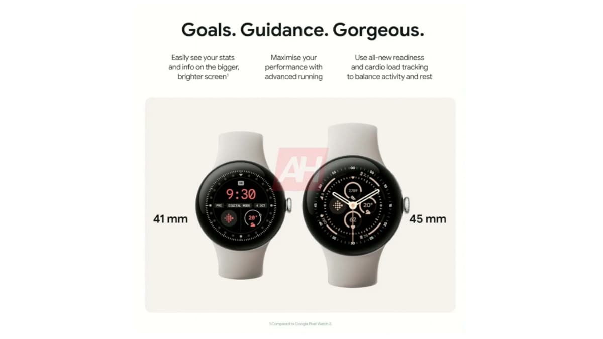 google pixel watch 3 41mm 45mm sızdırılmış android başlıkları gadget'lar 360 GooglePixelWatch3 Google