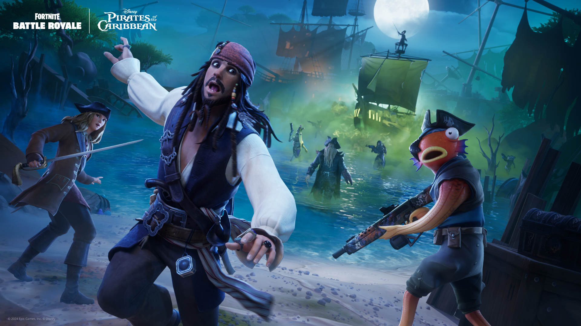 Jack Sparrow ve Karayip Korsanları Arkadaşları Bugün Fortnite’ın Kıyılarına Yelken Açtı
