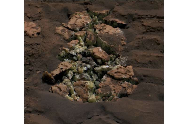 NASA’nın Curiosity keşif aracı Mars’taki bir kayada sürpriz keşfetti
