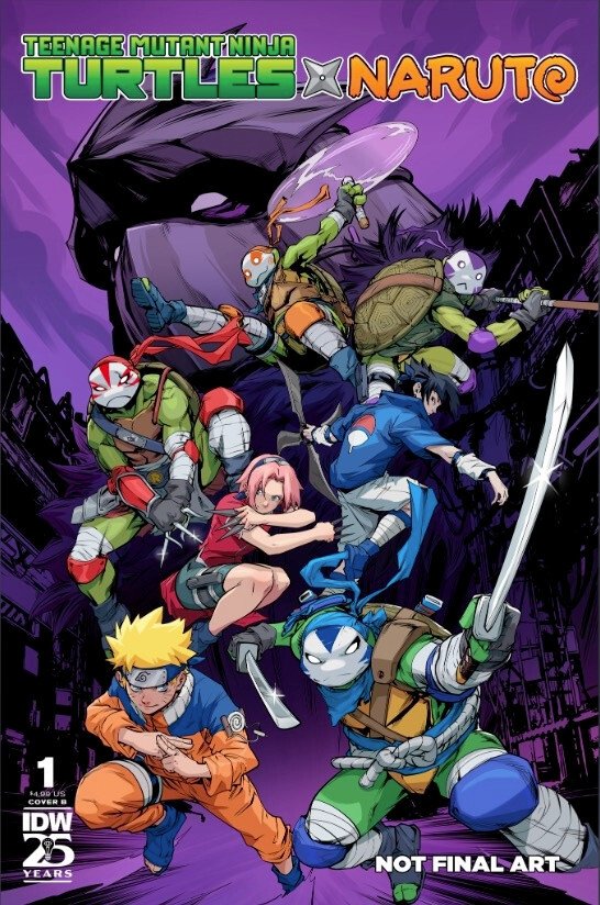Naruto, Teenage Mutant Ninja Turtles ile Crossover Çizgi Romanı Haline Geliyor