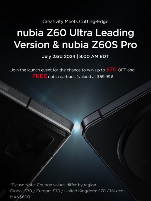 Nubia'nın Z60 Ultra Lider Sürümü, Z60S Pro ile birlikte küreselleşiyor