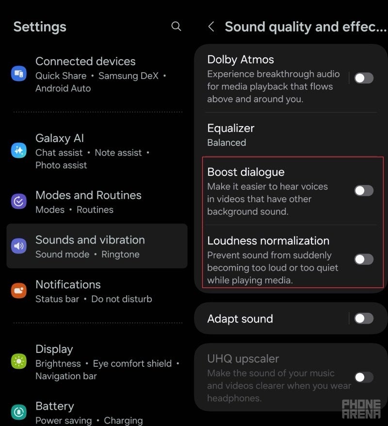 Samsung'un One UI 6.1.1 sürümüne videolardaki diyalog sesini normalleştirme ve artırma seçeneği eklendi