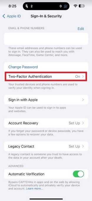 Apple Kimliği için iki faktörlü kimlik doğrulamayı etkinleştirdiğinizden emin olun | Resim kredisi - PhoneArena - Siber saldırıların cihazlarını kilitlemeyi amaçlaması nedeniyle tüm iPhone kullanıcılarına ciddi uyarı