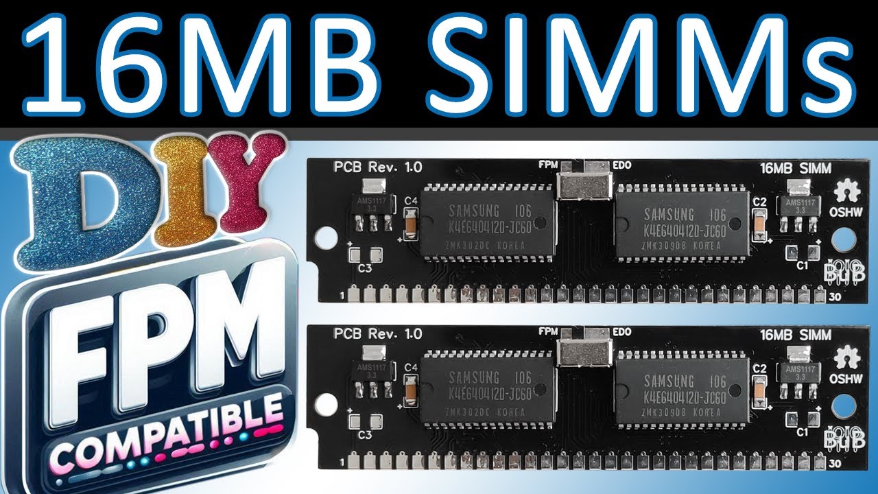 Kendin Yap 16MB 30-Pin FPM SIMM'ler: Vintage Donanımınızı Güçlendirin! - YouTube