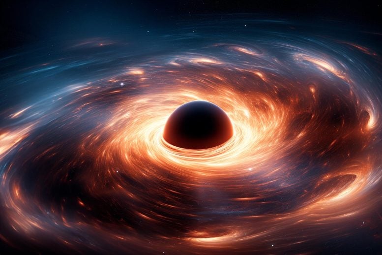 Zaman İçinde Donmuş Bir Galaksi Çekirdeği Kara Deliğini Ortaya Çıkarıyor