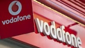 Mağazada Vodafone logosu