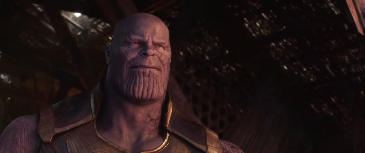 Thanos "Avengers: Infinity War"un sonunda gülümsüyor.