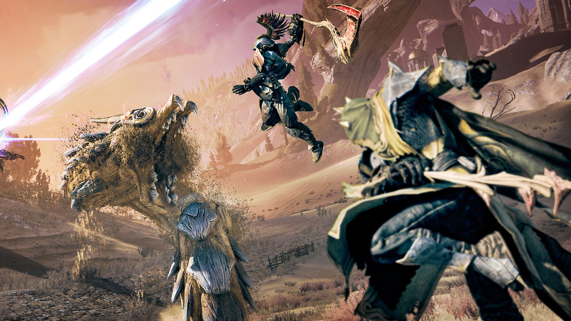 Atlas Fallen Reign of Sand ücretsiz güncellemesi: Kumlu bir ortamda savaşa hazırlanan bazı şövalyeler